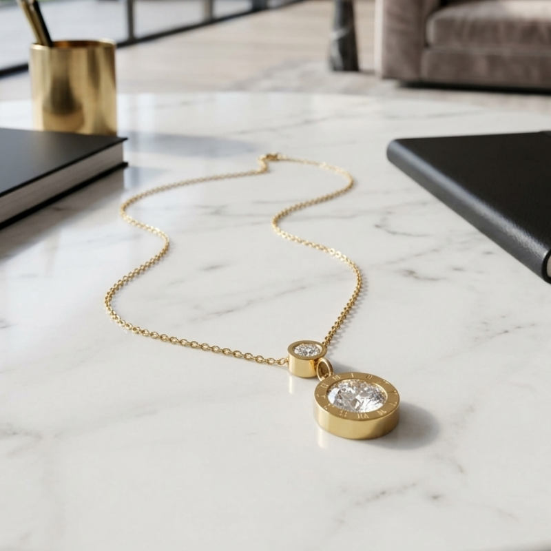 Bezel Necklace