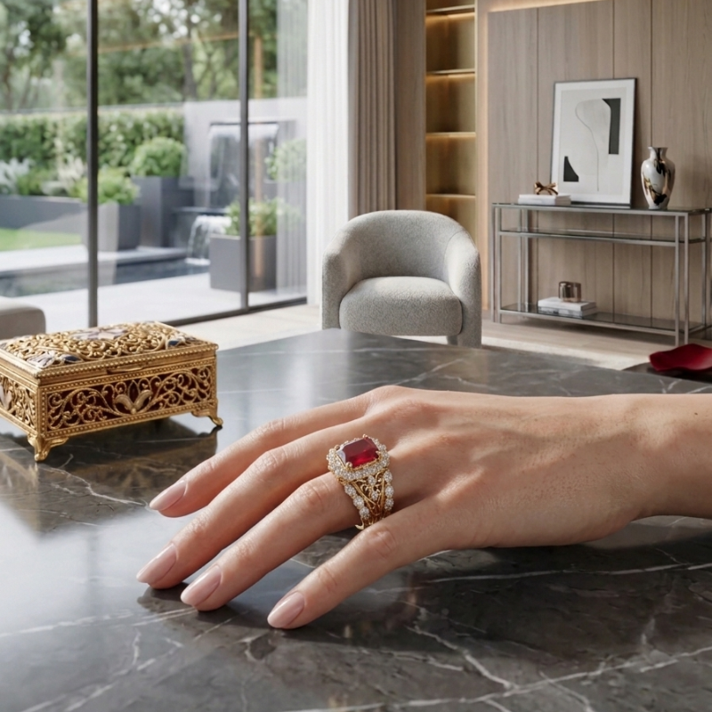 Cushion Cut Ring