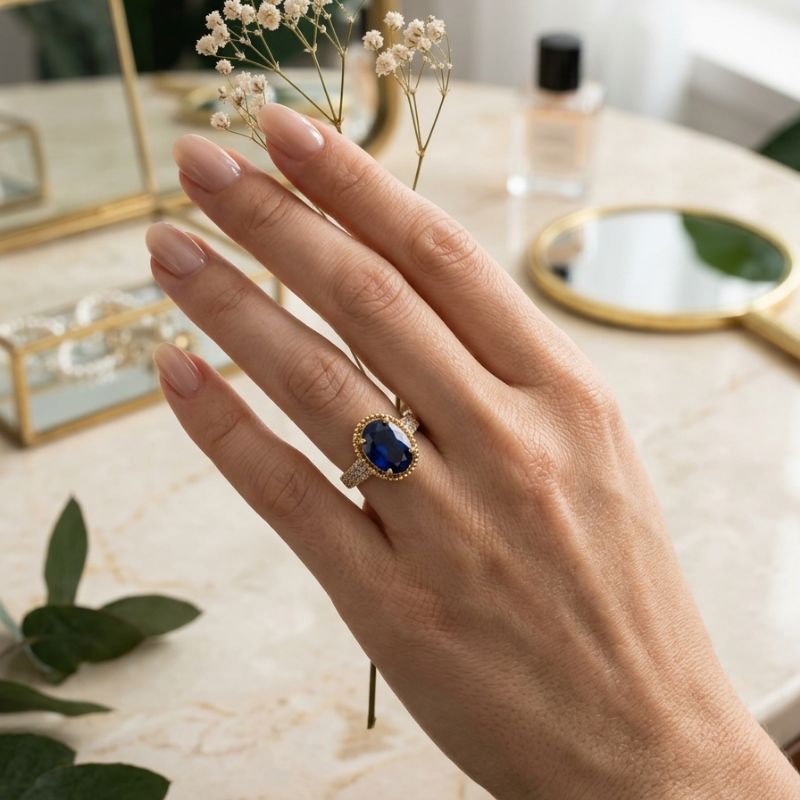 Cerculean Blue Ring