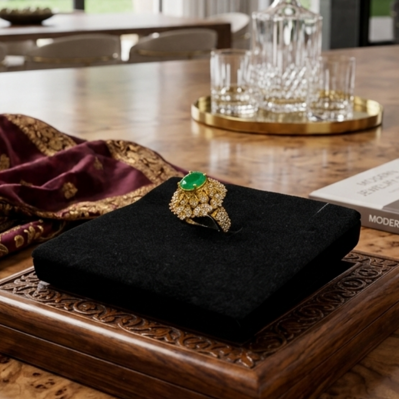 Green Stone Ring