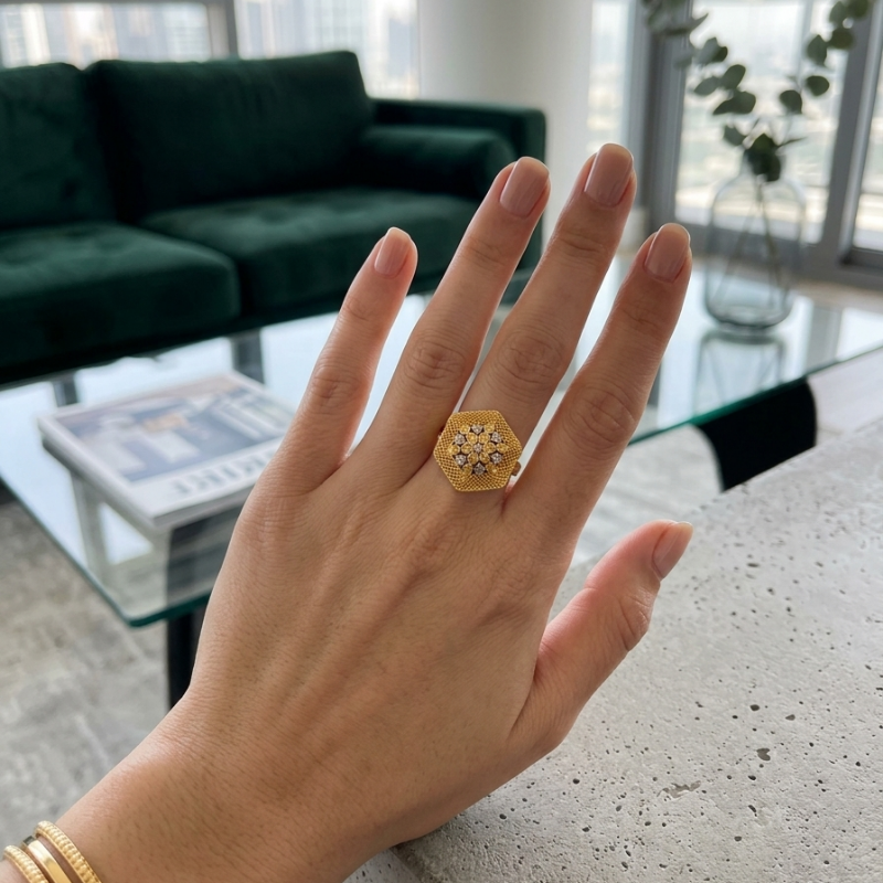 Daffodil Lattic Ring