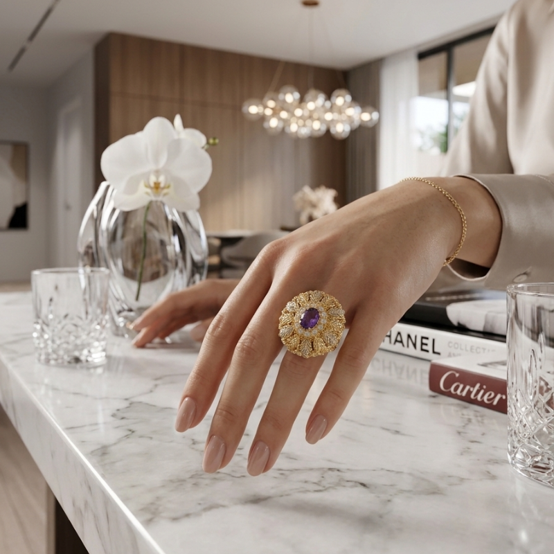 Carat Round Ring