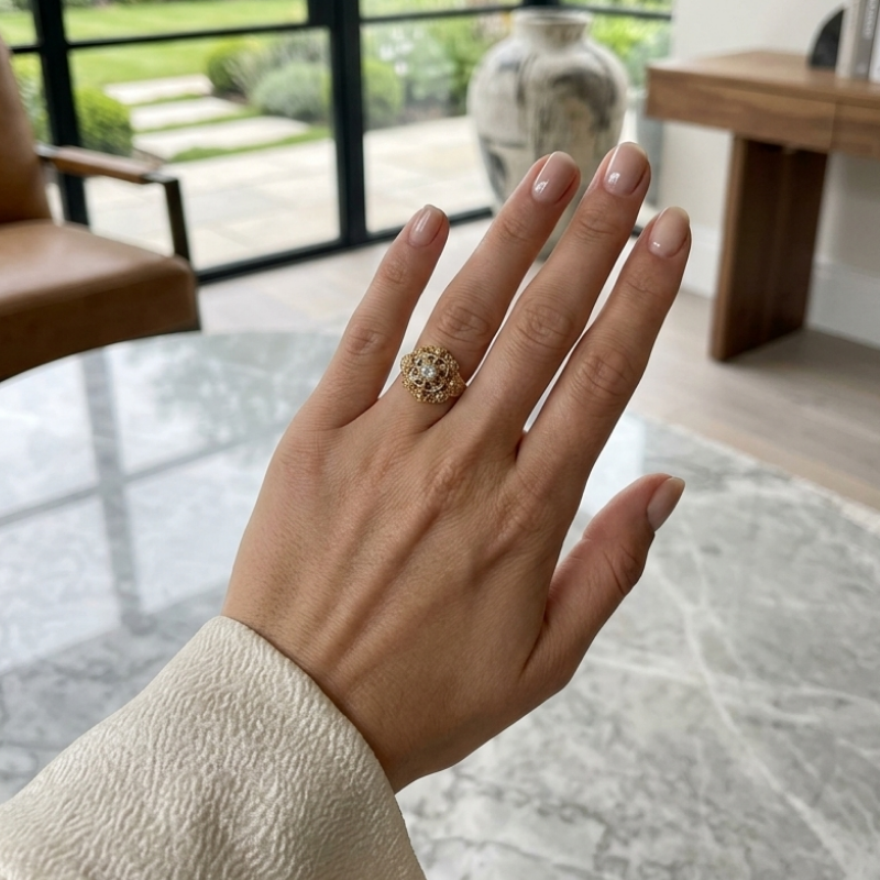 Madrasi Lotus Ring