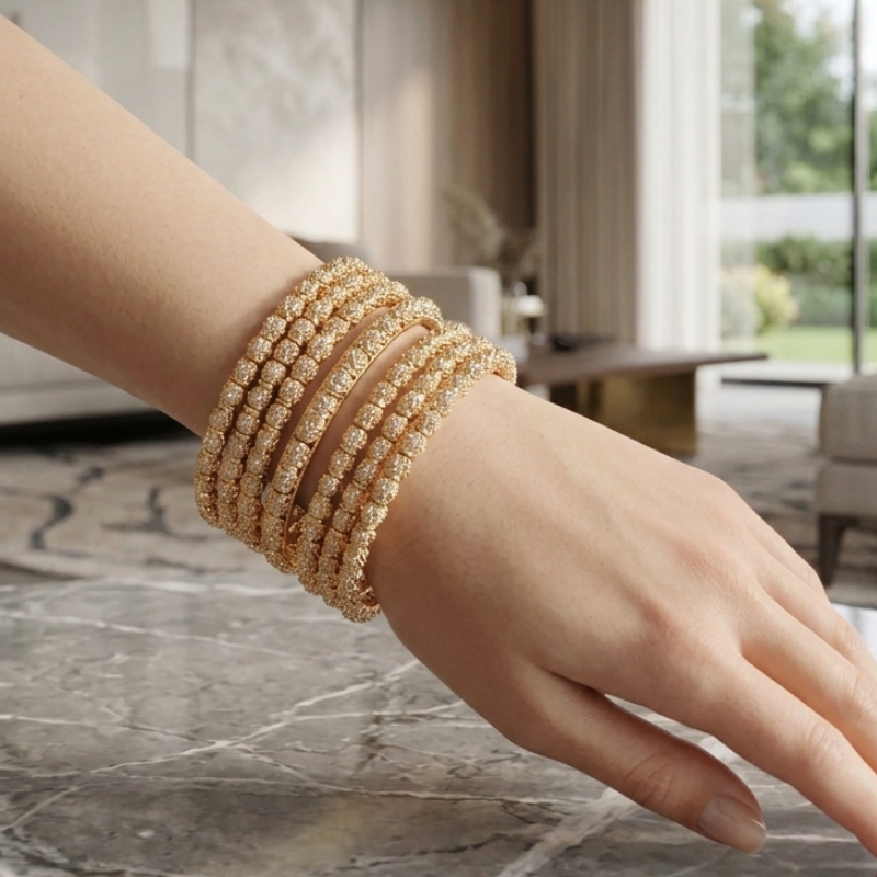 Textured Bangles
