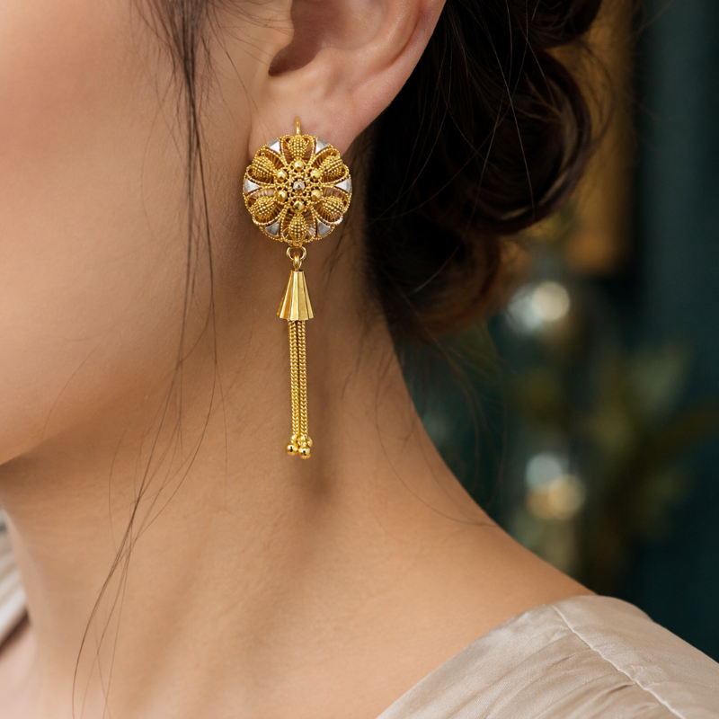 Aurielle Bloom Tassel Earrings